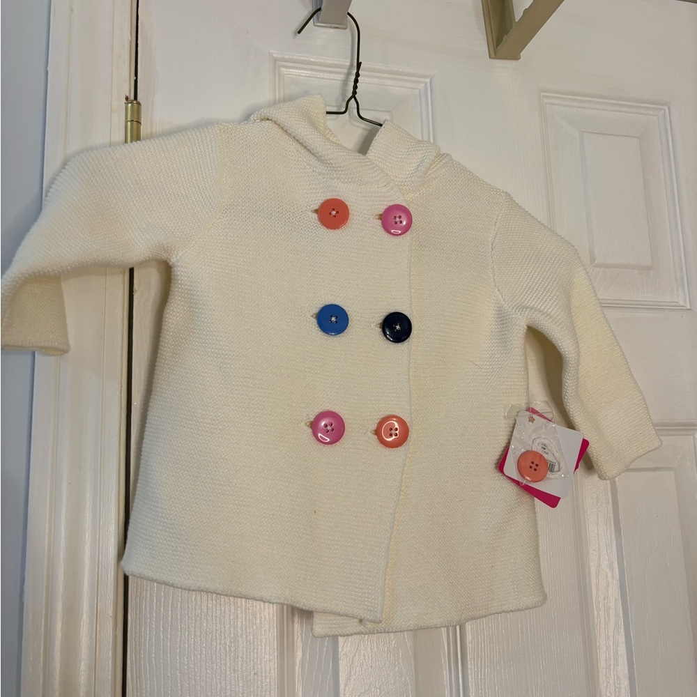 Nursery Rhyme new with tags button up sweater cardigan 12 months hoodie #890